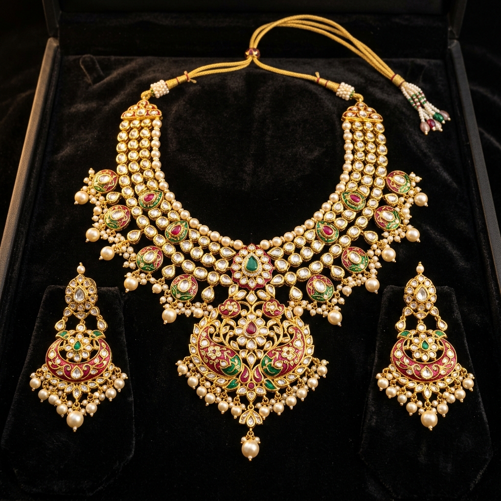 Royal Kundan Bridal Necklace Set
